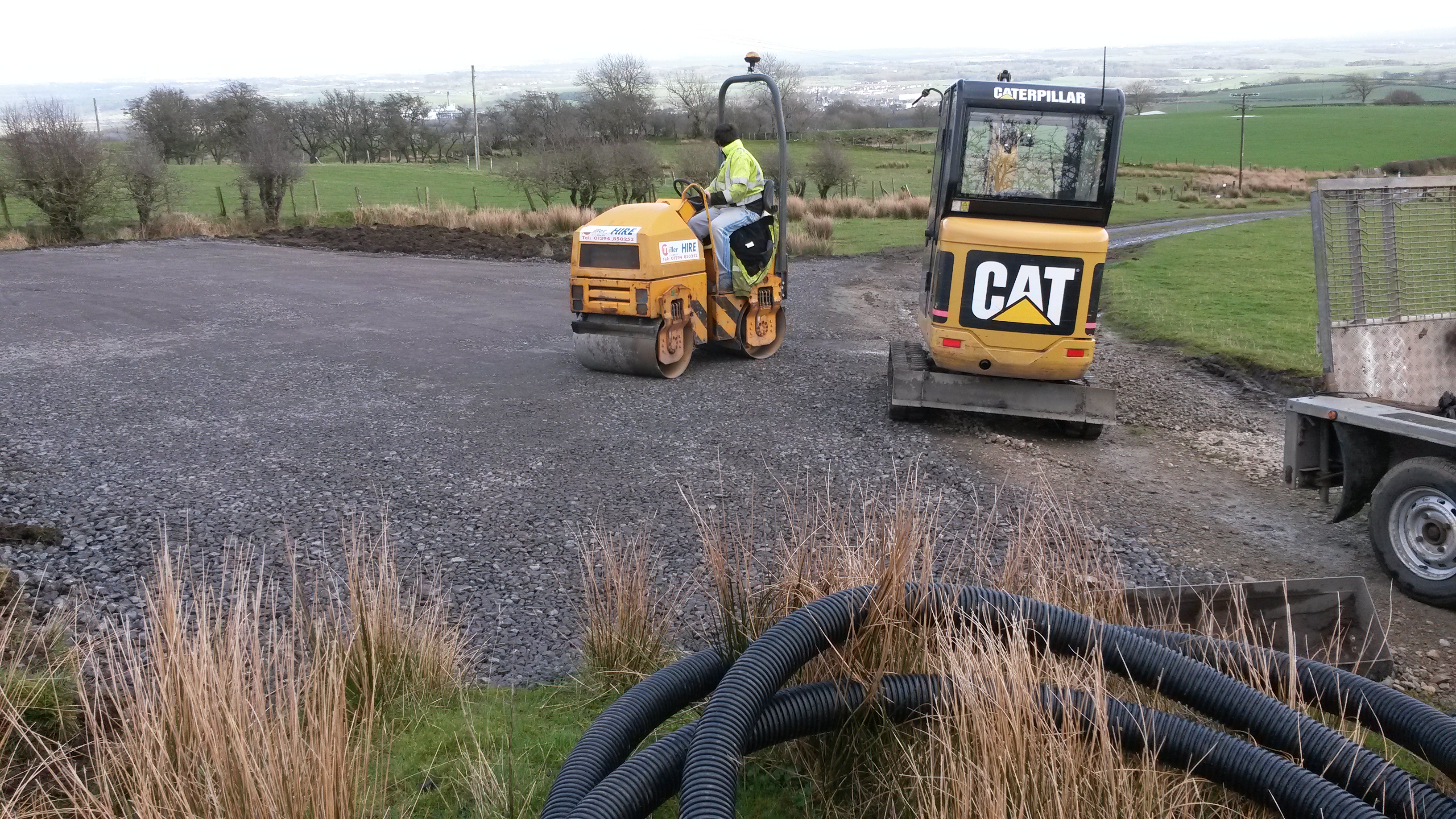 Excavation with mini digger