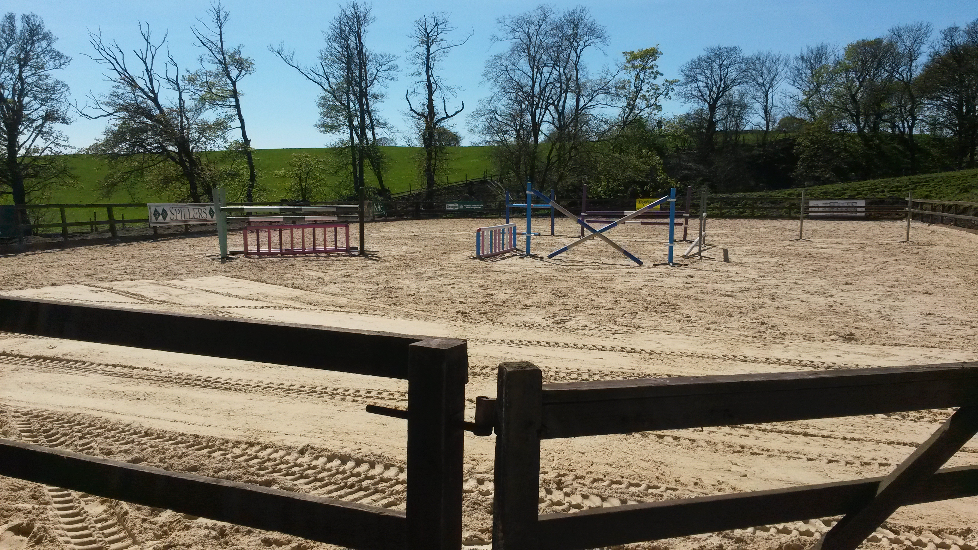 Excavation with horse arena