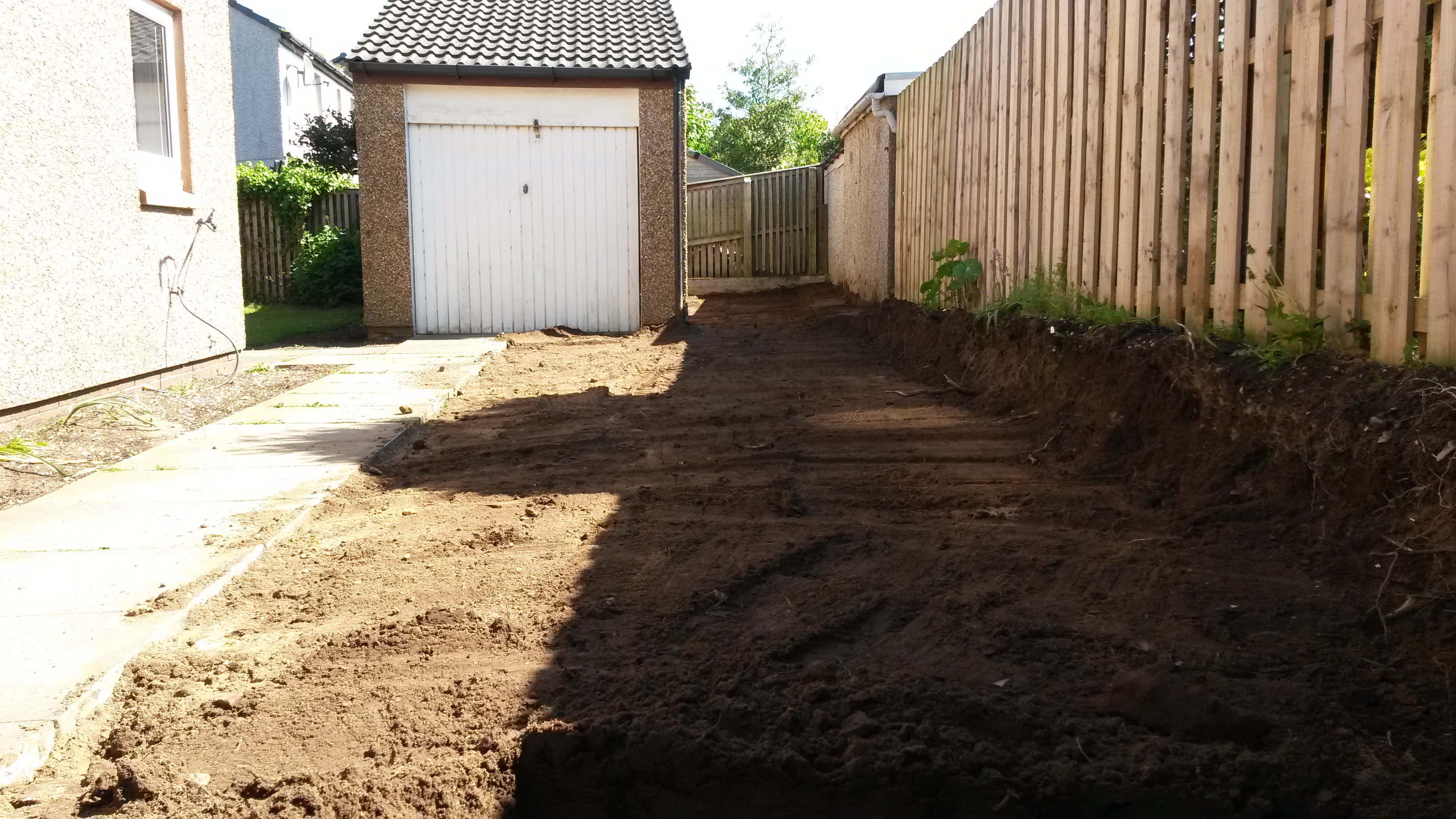 Excavation garden drive