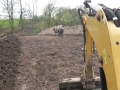 Excavation with mini digger