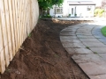 Excavation garden path