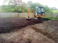 Excavation with mini digger